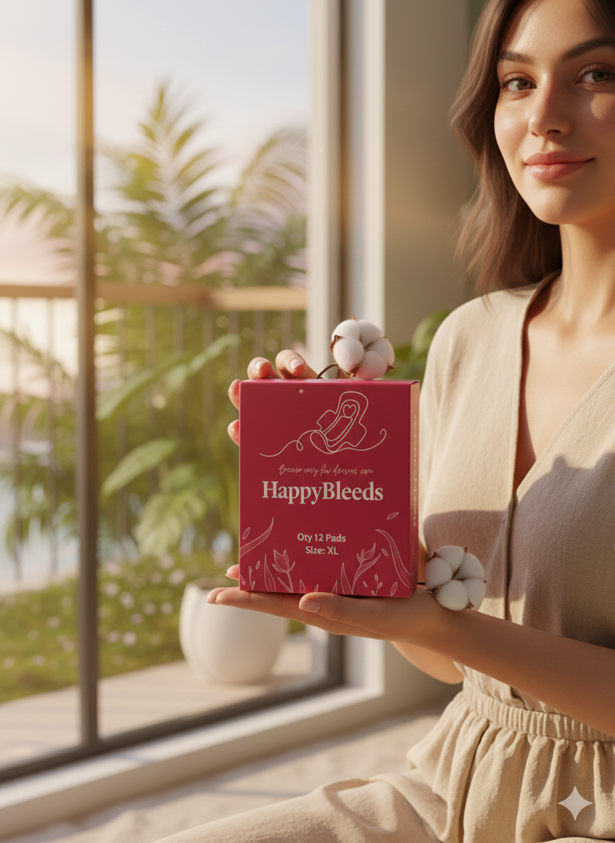 HappyBleeds Essential Care Box – 6 Pads (Trial Pack) - Image 2