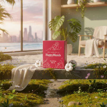 HappyBleeds Essential Care Box – 6 Pads (Trial Pack)